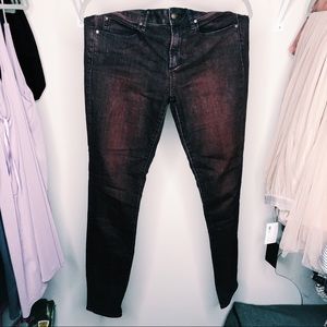 Articles of Society Maroon Dark-wash Jeans